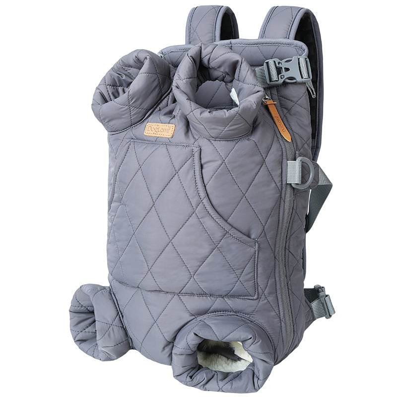 Winter Thickened Portable Pet Chest Backpack