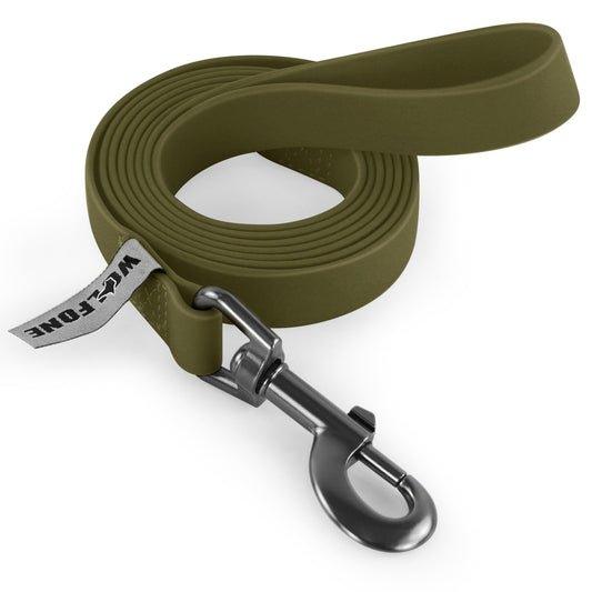 Wolfone 5ft Army Green Dog Leash，Waterproof Training Leash for Small Medium Large Dog， Cute Color Leash for Boys Girly Dog
