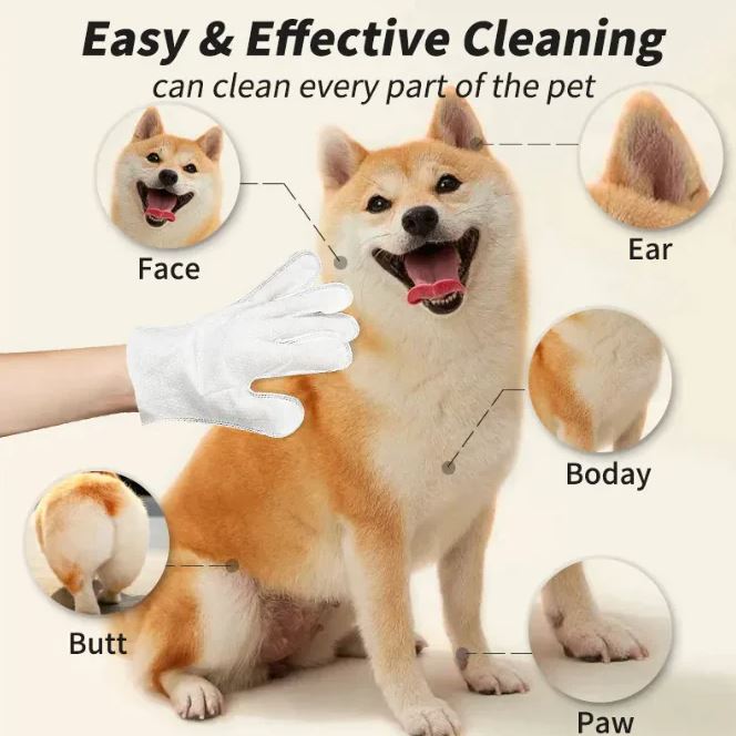 Pet Cleaning Gloves &amp; Wipes